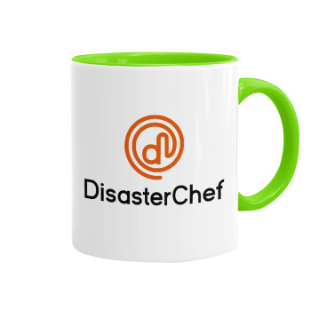 Disaster Chef, Mug colored light green, ceramic, 330ml