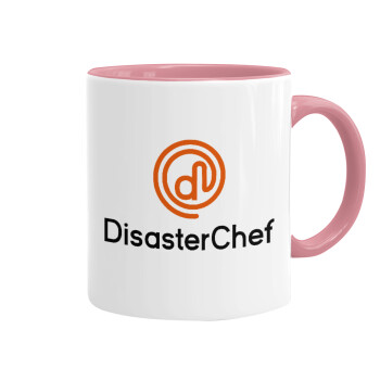 Disaster Chef, Mug colored pink, ceramic, 330ml