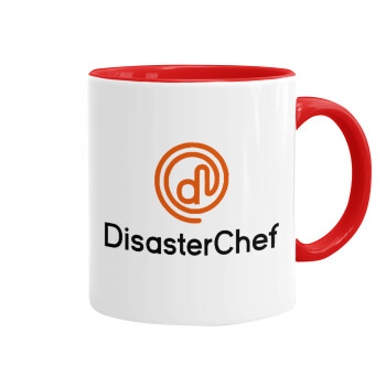 Disaster Chef, Κούπα χρωματιστή κόκκινη, κεραμική, 330ml