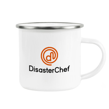 Disaster Chef, Κούπα Μεταλλική εμαγιέ λευκη 360ml