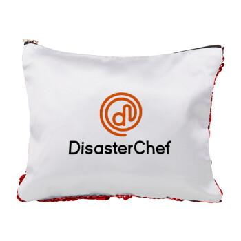 Disaster Chef, Τσαντάκι νεσεσέρ με πούλιες (Sequin) Κόκκινο