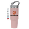 Pink color, 890ml (30oz) stainless Steel Tumbler with Handle