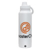 1L Stainless Steel Thermal Bottle with Phone Holder & Double Wall Insulation