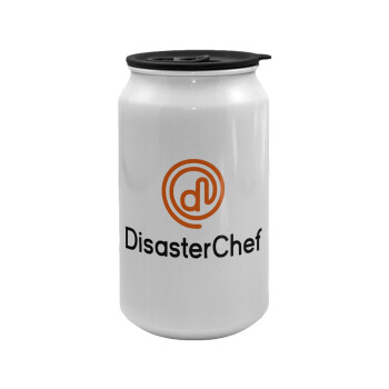 Disaster Chef, Κούπα ταξιδιού μεταλλική με καπάκι (tin-can) 500ml
