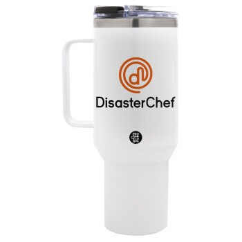 Disaster Chef, Mega Stainless steel Tumbler with lid, double wall 1,2L