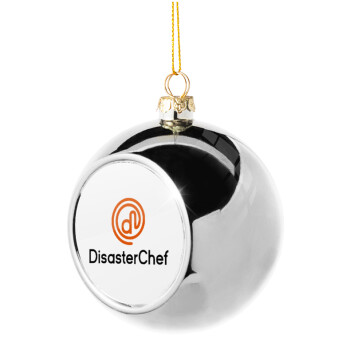 Disaster Chef, Χριστουγεννιάτικη μπάλα δένδρου Ασημένια 8cm