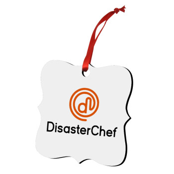 Disaster Chef, Χριστουγεννιάτικο στολίδι polygon ξύλινο 7.5cm