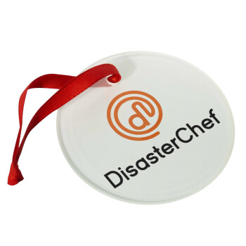 Disaster Chef, Χριστουγεννιάτικο στολίδι γυάλινο 9cm