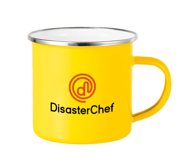 Disaster Chef — Yellow Enamel Metallic Cup 360ml