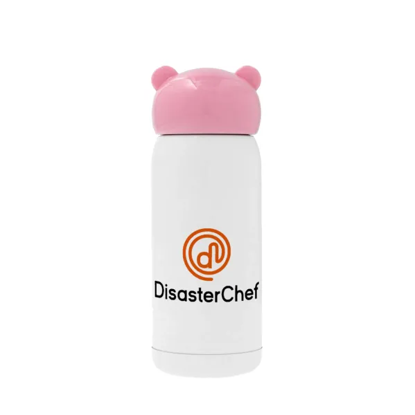 Disaster Chef — Ροζ ανοξείδωτο παγούρι θερμό (Stainless steel), 320ml