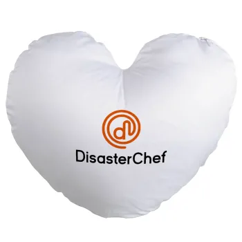 Disaster Chef, Μαξιλάρι καναπέ καρδιά 40x40cm περιέχεται το  γέμισμα