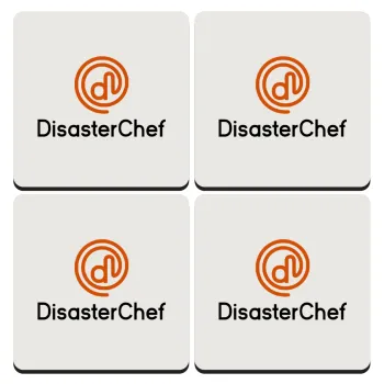 Disaster Chef, ΣΕΤ 4 Σουβέρ ξύλινα τετράγωνα (9cm)