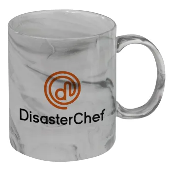 Disaster Chef, Κούπα κεραμική, marble style (μάρμαρο), 330ml