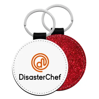 Disaster Chef, Μπρελόκ Δερματίνη, στρογγυλό ΚΟΚΚΙΝΟ (5cm)