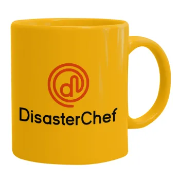 Disaster Chef, Κούπα, κεραμική κίτρινη, 330ml