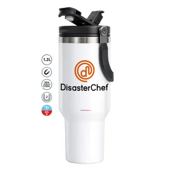 Disaster Chef, Mega Stainless steel Tumbler with lid, double wall 1,2L