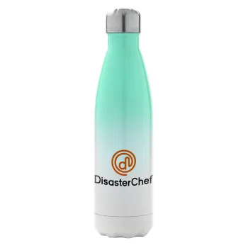 Disaster Chef, Metal mug thermos Green/White (Stainless steel), double wall, 500ml