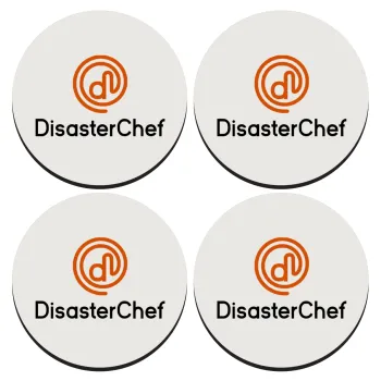 Disaster Chef, ΣΕΤ 4 Σουβέρ ξύλινα στρογγυλά (9cm)