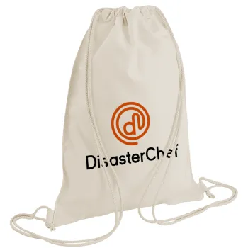 Disaster Chef, Τσάντα πλάτης πουγκί GYMBAG natural (28x40cm)
