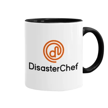 Disaster Chef, Mug colored black, ceramic, 330ml