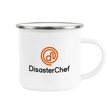 Disaster Chef, Metallic enamel cup white 360ml