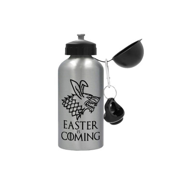 Easter is coming (GOT), Metallic water jug, Silver, aluminum 500ml