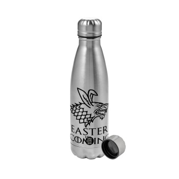 Easter is coming (GOT), Metallic water bottle, stainless steel, 750ml