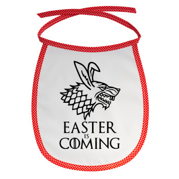Easter is coming (GOT), Σαλιάρα μωρού αλέκιαστη με κορδόνι Κόκκινη