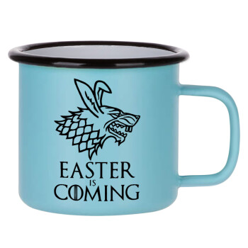 Easter is coming (GOT), Κούπα Μεταλλική εμαγιέ ΜΑΤ σιέλ 360ml