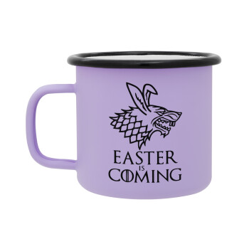 Easter is coming (GOT), Κούπα Μεταλλική εμαγιέ ΜΑΤ Light Pastel Purple 360ml