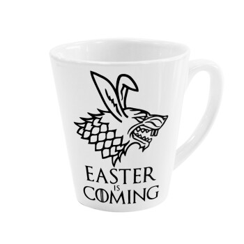 Easter is coming (GOT), Κούπα κωνική Latte Λευκή, κεραμική, 300ml