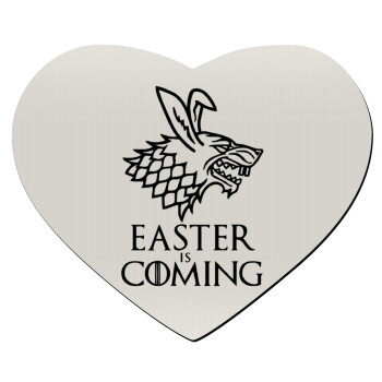 Easter is coming (GOT), Mousepad heart 23x20cm