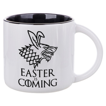 Easter is coming (GOT), Κούπα κεραμική 400ml Λευκή/Μαύρη