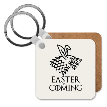 Easter is coming (GOT), Μπρελόκ Ξύλινο τετράγωνο MDF