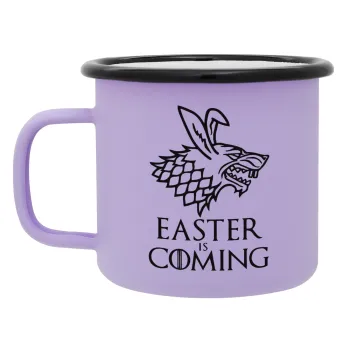 Easter is coming (GOT), Κούπα Μεταλλική εμαγιέ ΜΑΤ Light Pastel Purple 360ml