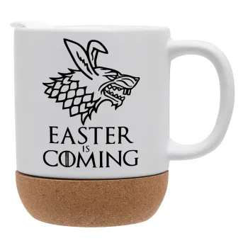 Easter is coming (GOT), Κούπα, κεραμική με βάση φελού και καπάκι (ΜΑΤ), 330ml