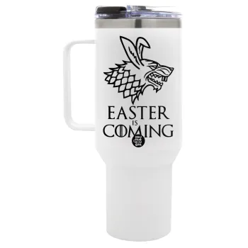 Easter is coming (GOT), Mega Tumbler με καπάκι, διπλού τοιχώματος (θερμό) 1,2L