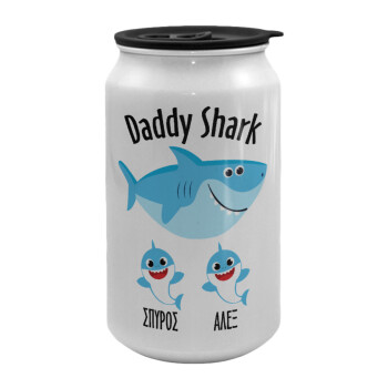 Daddy Shark (με ονόματα παιδικά), Κούπα ταξιδιού μεταλλική με καπάκι (tin-can) 500ml