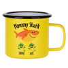 Metallic enamel MATT Yellow cup 360ml