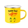 Yellow Enamel Metallic Cup 360ml
