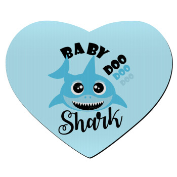 Baby Shark (boy), Mousepad heart 23x20cm