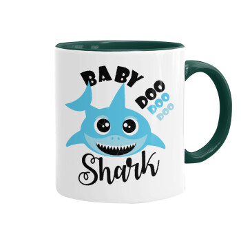 Baby Shark (boy), Mug colored green, ceramic, 330ml