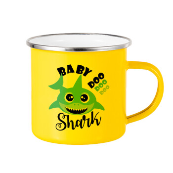 Baby Shark (boy), Yellow Enamel Metallic Cup 360ml