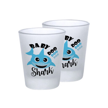 Baby Shark (boy), Σφηνοπότηρα γυάλινα 45ml του πάγου (2 τεμάχια)