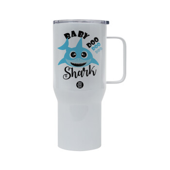 Baby Shark (boy), Tumbler με καπάκι, διπλού τοιχώματος (θερμό) 750L