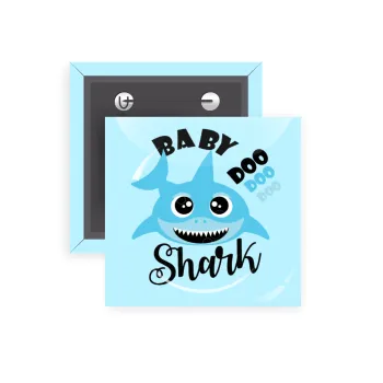 Baby Shark (boy), Κονκάρδα παραμάνα τετράγωνη 5x5cm