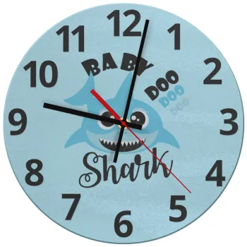 Baby Shark (boy), Ρολόι τοίχου γυάλινο (30cm)