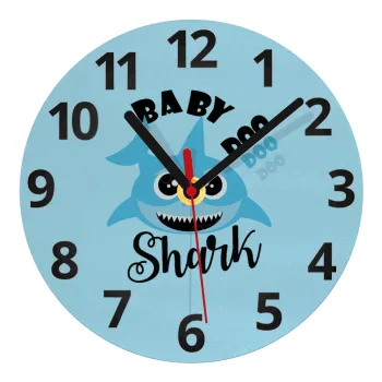 Baby Shark (boy), Ρολόι τοίχου γυάλινο (20cm)