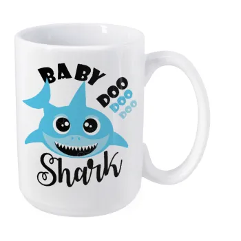 Baby Shark (boy), Κούπα Mega, κεραμική, 450ml