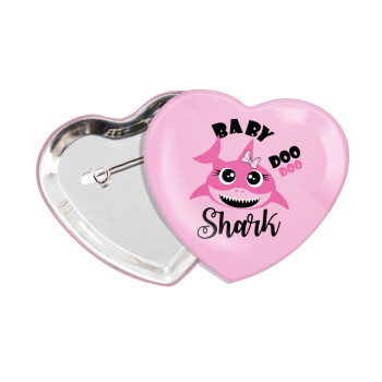 Baby Shark (girl), Κονκάρδα παραμάνα καρδιά (57x52mm)